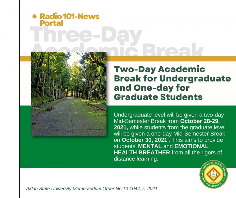 Read more about the article Aklan State University gives students Mid-Semester Academic Break
