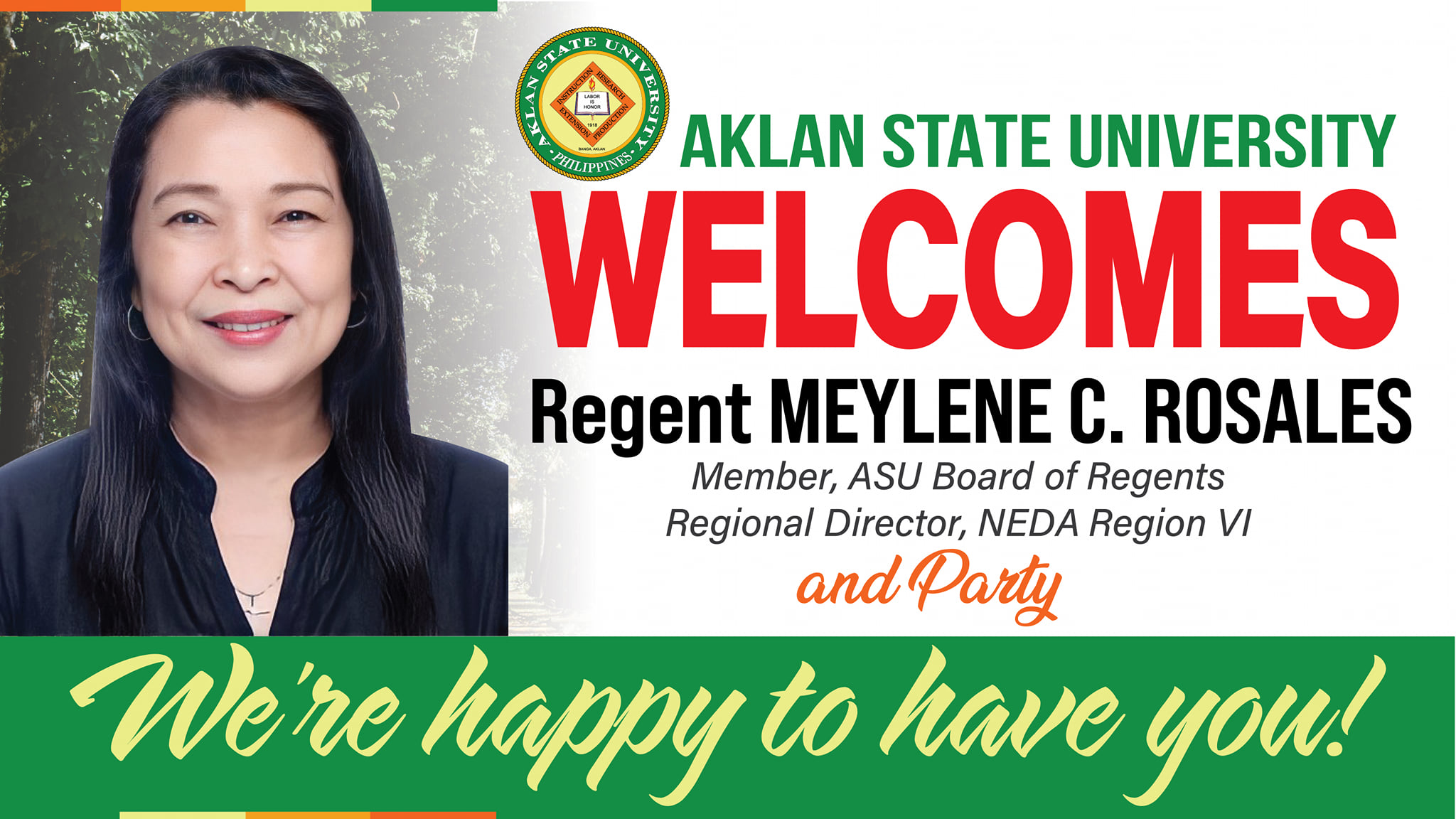 You are currently viewing LOOK: Arrival of RD Meylene C. Rosales of NEDA Region VI and party at ASU Banga