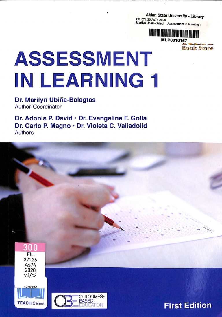 Assessment in Learning 1