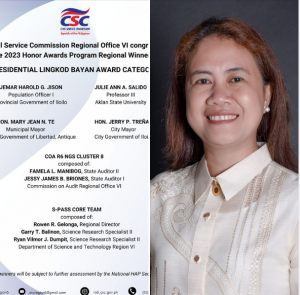 Read more about the article JUST IN: ASU prof wins CSC regional Presidential Lingkod Bayan award; qualifies for national selection