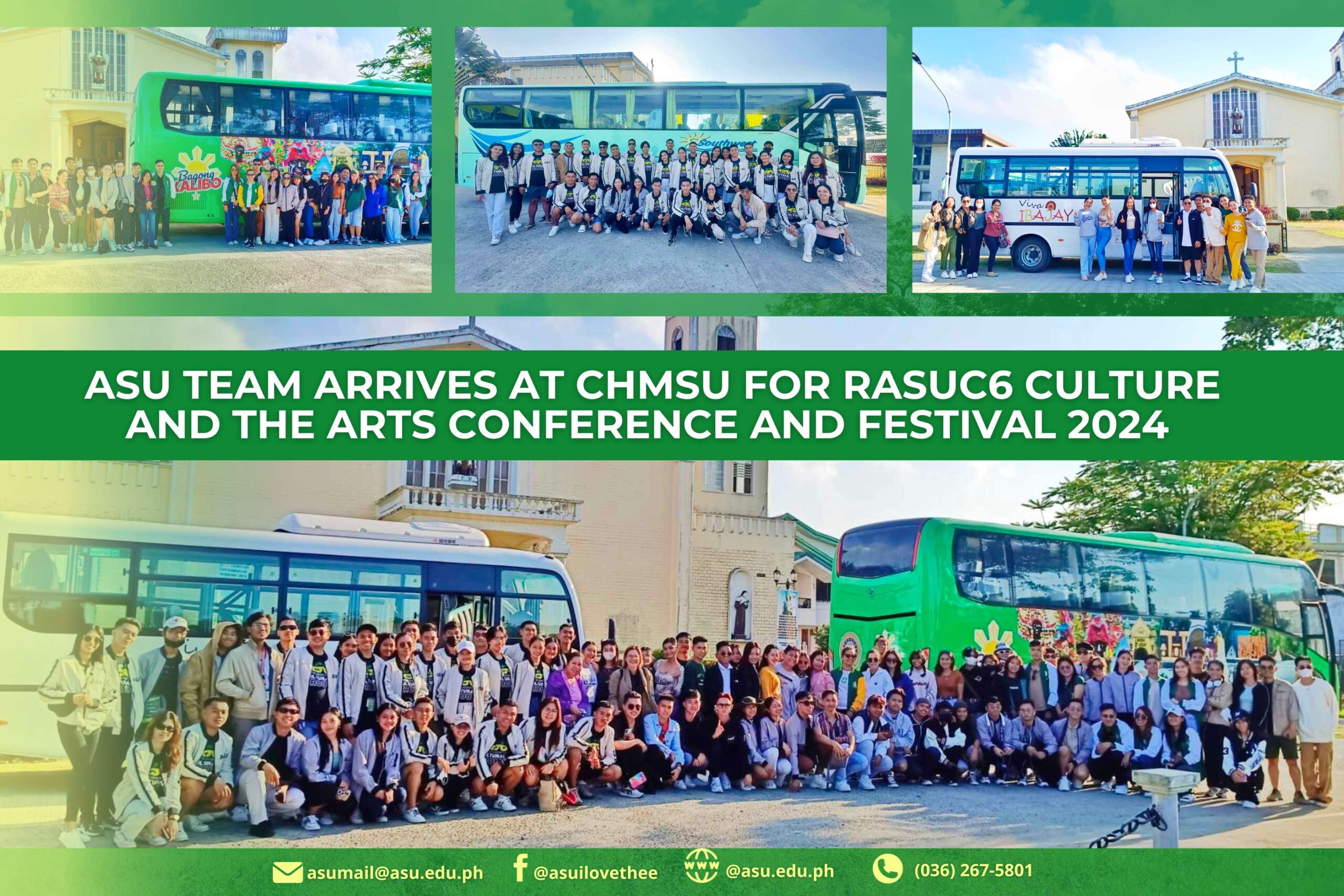 ASU TEAM ARRIVES AT CHMSU FOR RASUC6 CULTURE AND THE ARTS CONFERENCE ...