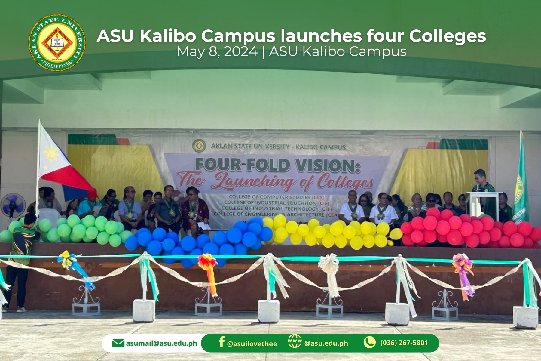 ASU Kalibo launches four Colleges - AKLAN STATE UNIVERSITY