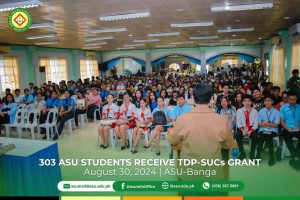 303 ASU STUDENTS RECEIVE TDP-SUCs Grant