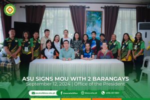 ASU signs MOU with 2 Barangays